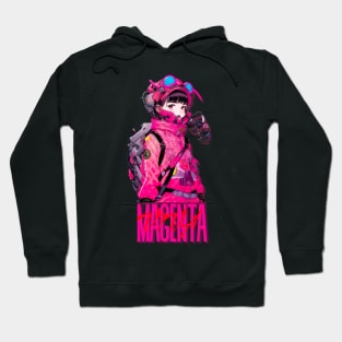 Viva Magenta CyberGirl Hoodie